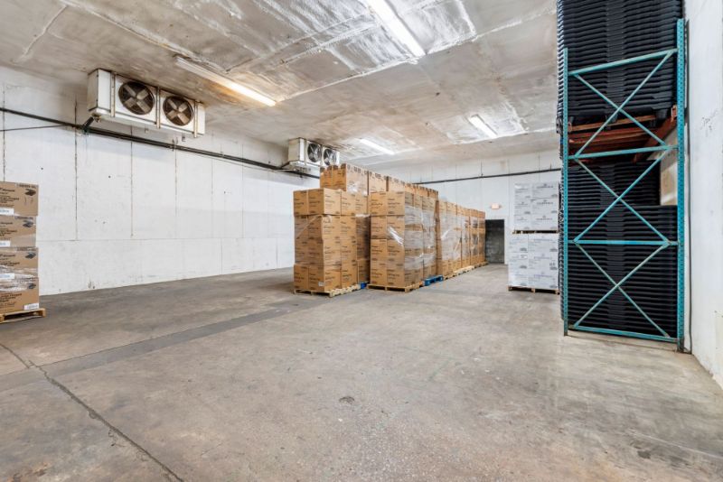 Enclosed storage area inside the warehouse at 1030 SE 4th Street, Gainesville, FL